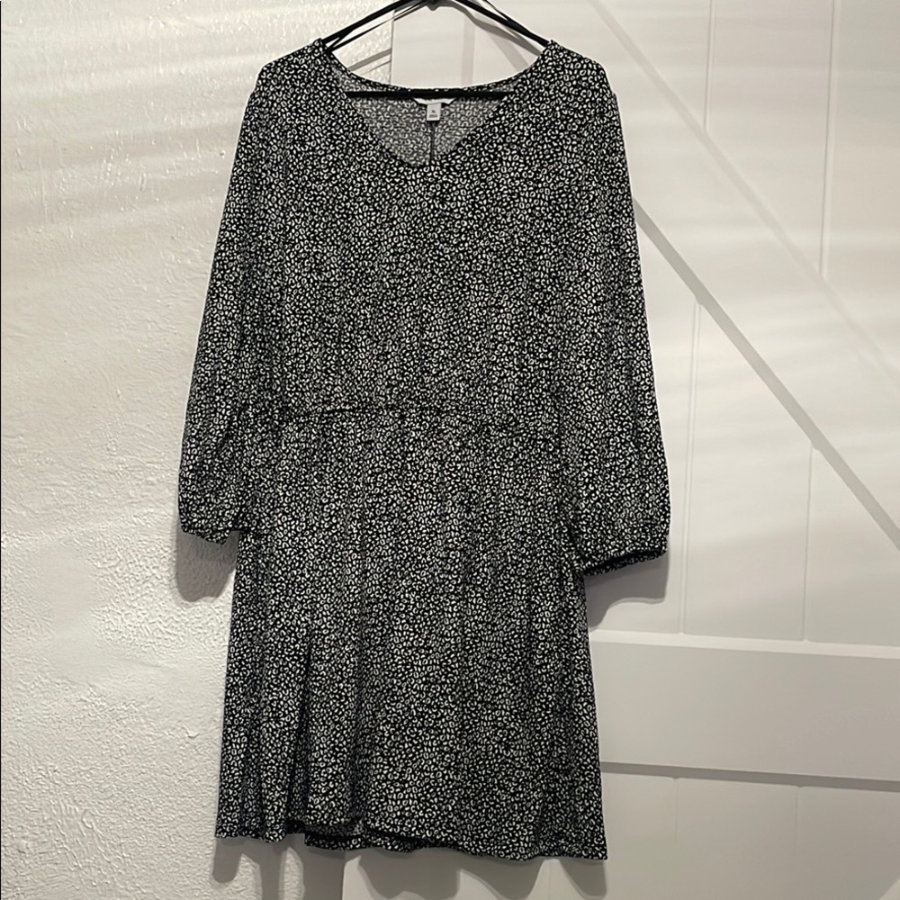 Women's Black and White Dress